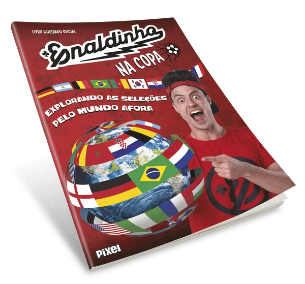 Livro Ilustrado Oficial Enaldinho na Copa — álbum de figurinhas adesivas
